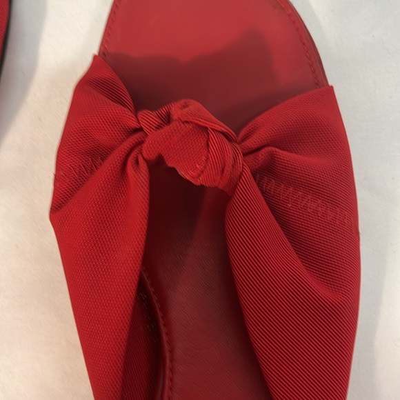 Vaneli Red Leather Heels Size 10 - Picture 11 of 11